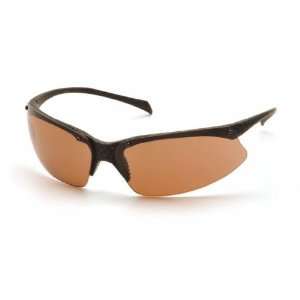  PMX5050 Black Frame Bronze Lens Safety Glasses: Sports 