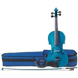  Cremona SV 75BU 1/4 Violin (Blue) Musical Instruments