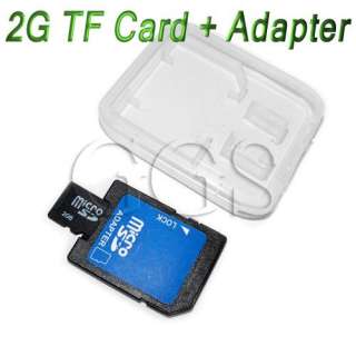   2GB 2G Micro SD MicroSD Memory SDHC Card +Adapter+Case Real Capacity
