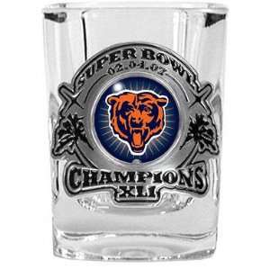  Chicago Bears Super Bowl XLI Champions Shot Glass Sports 