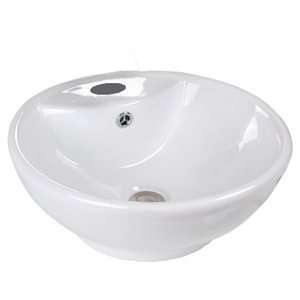  New Round Porcelain Ceramic Vessel Sink for Bathroom Bath 