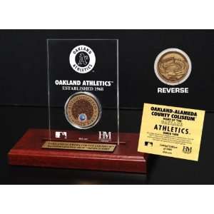   County Coliseum Infield Dirt Coin Etched Acrylic