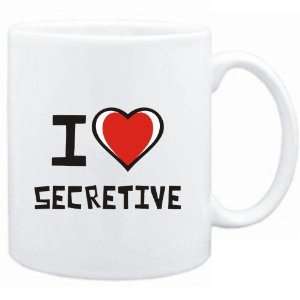  Mug White I love secretive  Adjetives