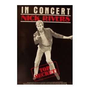  TOP SECRET   NICK RIVERS IN CONCERT (MINI SHEET) Poster 