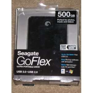 Seagate Goflex 500gb USB 2.0 + 3.0 Ultra External Portable Hard Drive 