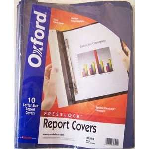  10 pk. CLEAR FRONT REPORT COVERS