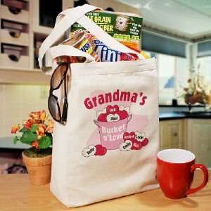    Bucket of Love Personalized Canvas Tote Bag: Everything Else