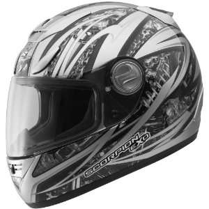  Scorpion EXO 700 Graphics Helmet Silver XL 01 045 04 06 