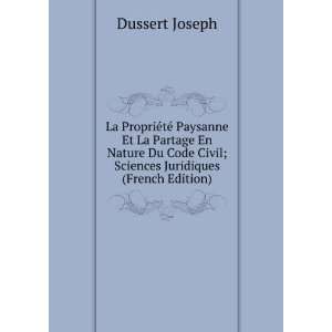   Sciences Juridiques (French Edition) Dussert Joseph 