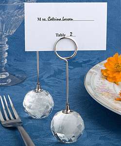 100 Dazzling Crystal Ball Place Card holders  