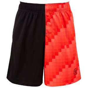  Warrior Black/Red Zig Zag Lacrosse Shorts: Sports 