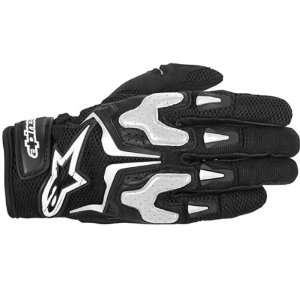  Alpinestars SMX 3 Air Motorcycle Gloves Black/White L Automotive