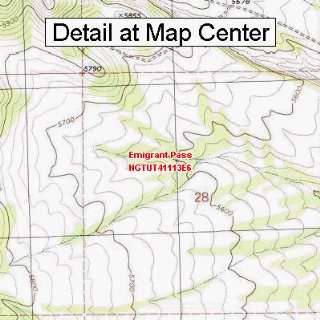   Topographic Quadrangle Map   Emigrant Pass, Utah (Folded/Waterproof
