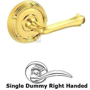Single dummy claw foot right handed lever with ribbon and reed rosette