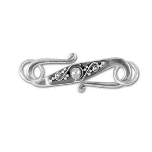  Bali Silver S Clasp with Granulation and Wire Work Arts 
