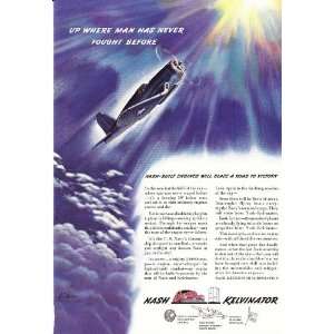  1942 WWII Ad US Navy Corsair Fighter Plane Nash Kelvinator 