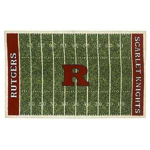   Rutgers University Scarlet Knights Football Field Rug