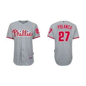  Philadelphia Phillies #27 Polanco Grey 2011 MLB Authentic 