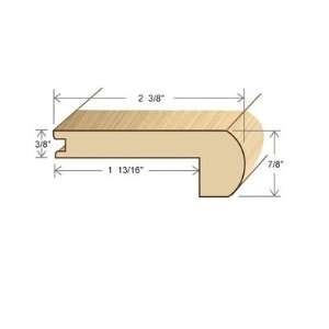  78 Solid Hardwood Unfinished Sapele Stair Nose for 3/8 