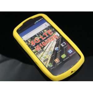  YELLOW Soft Silicone Skin Cover Case for Samsung Droid 