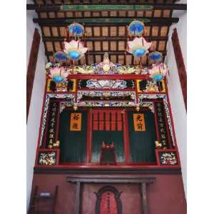  China, Hong Kong, Family Shrine Inside Traditional Kejia People 