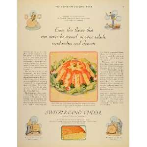  1929 Ad Switzerland Cheese French France   Original Print 