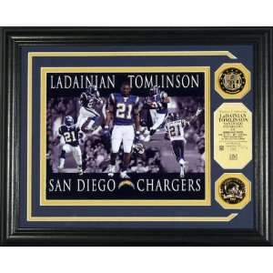   San Diego Chargers Dominance Photo Mint with Two 24KT Gold Coins