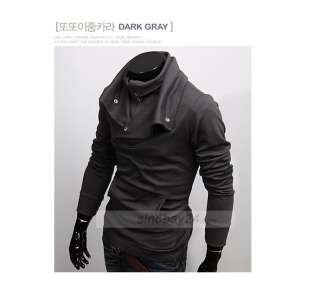 C71001 Mens Button casual turtleneck sweater Hoodies  