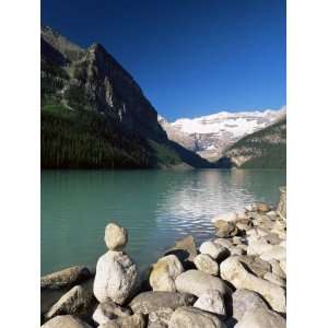  to Mount Victoria Across the Emerald Waters of Lake Louise, Alberta 