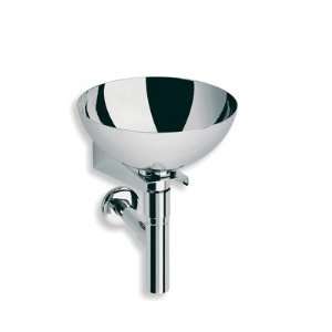 Linea Albio Bathroom Sink in Stainless Steel Faucet Hole Option: Sink 
