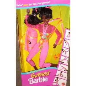  Gymnast Barbie African American: Toys & Games