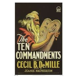 Ten Commandments Movie Poster, 24 x 36 (1956):  Home 