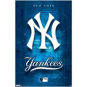   22x34) New York Yankees Logo 2011 Sports Poster Print