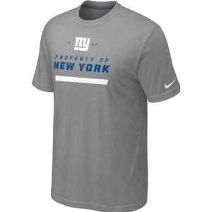  New York Giants Heathered Grey Nike Property Of T Shirt 