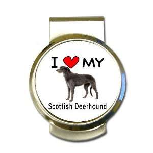  I Love My Scottish Deerhound Money Clip
