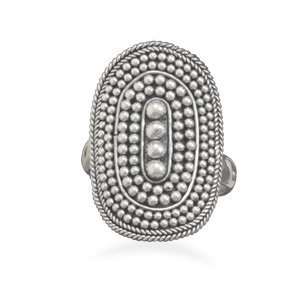  Oval Bead Design Ring (7) Jewelry