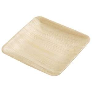 Natural Leaf Plate 8 Inch Square ( Pack of 25)  Kitchen 
