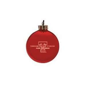  Texas Tech Red Raiders 4 Laser Etched Ornament Sports 