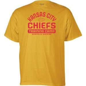  Kansas City Chiefs  Gold  Training Camp T Shirt: Sports 