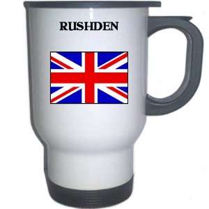  UK/England   RUSHDEN White Stainless Steel Mug 