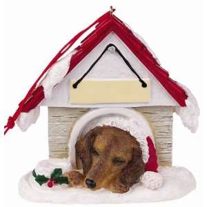  Dachshund Red in Dog House