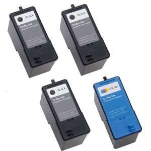  Dell 922 4 Pack: 3 x High Capacity Black Ink Cartridges (Series 
