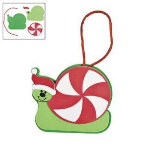 Christmas Peppermint Snail Ornament Craft Kit   Craft Kits & Projects 