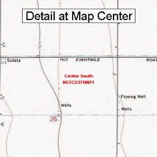  USGS Topographic Quadrangle Map   Center South, Colorado 