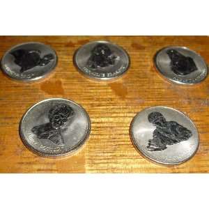  Geocache Harry Potter Multi Cache Coins with Logs (5 Coins 