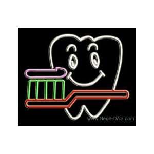  Dentist Logo Neon Sign 15 x 18: Home Improvement