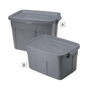  RUBBERMAID Roughneck Totes   Gray   Lot of 12: Office 