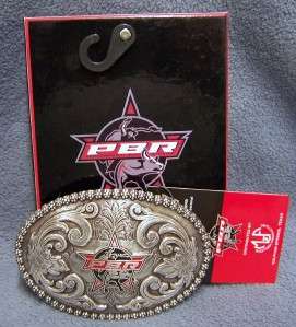 PBR Professional Bull Riders Logo Oval Rodeo Western Belt Buckle *NWT*
