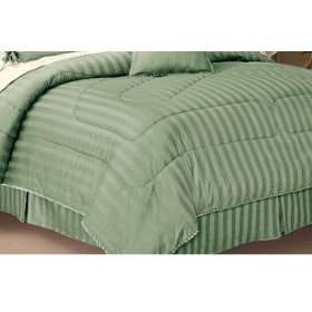  Olympic Queen Bed Skirt, 320 Thread count Sateen Stripe 