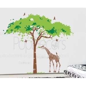 Authentic Only from PopDecors New design  Africa tree and giraffe  107 